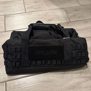 Gymshark Black Men's Bag Large Tactical Bag Barrel Bag Gym Duffel Bag NEW